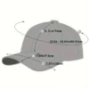 Men's A-Letter Embroidered Baseball Cap