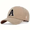 Men's A-Letter Embroidered Baseball Cap