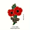 Cute Alloy Poppy Brooch