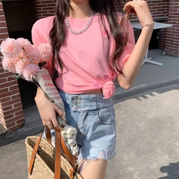 588b15cc59e65ce7c9a773f27049b586.webp Women's Korean Style Casual T-Shirt