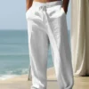 7f407199-b428-444f-ae92-564c51af62a9.webp 2pcs Men's Lightweight Breathable Summer Pants - White