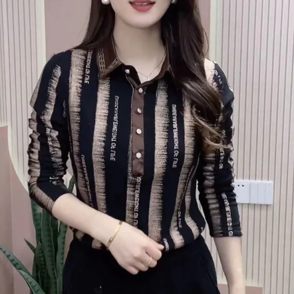 cn-11134207-820l4-mgdi1amrjqj061.webp Women's Vintage Striped Long Sleeve Polo Shirt